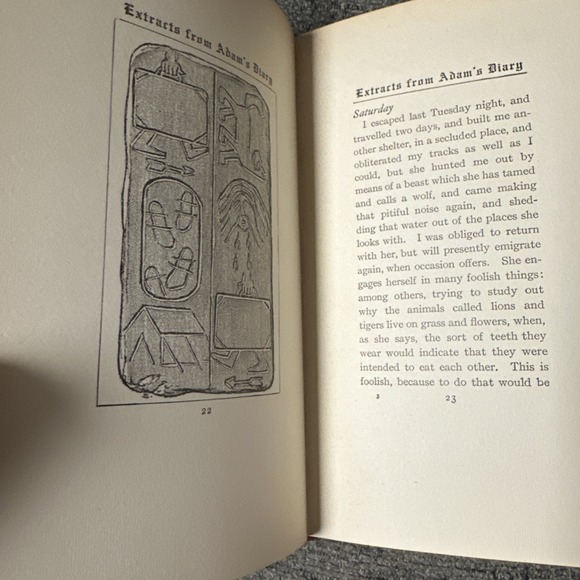 Extracts From Adam's Diary by Mark Twain, First Edition Hardcover 1904 - Picture 6 of 8